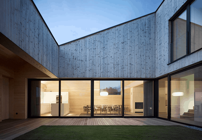 Central Courtyard Design In Austria